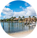 Beachfront and cityscape of Boca Raton representing Centella Florida medical imaging solutions