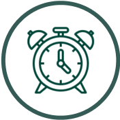 Stopwatch icon representing Centella's fast service response times for Pembroke Pines medical imaging solutions